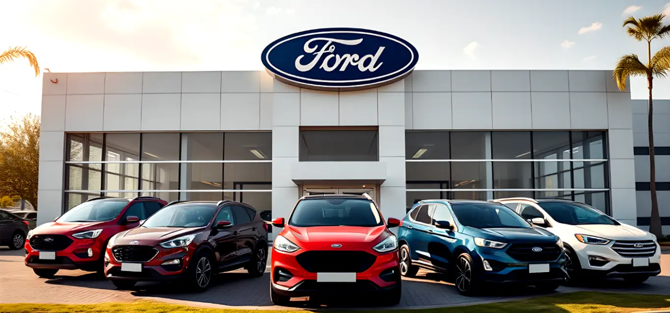 Ford Dealership with Ford Cars