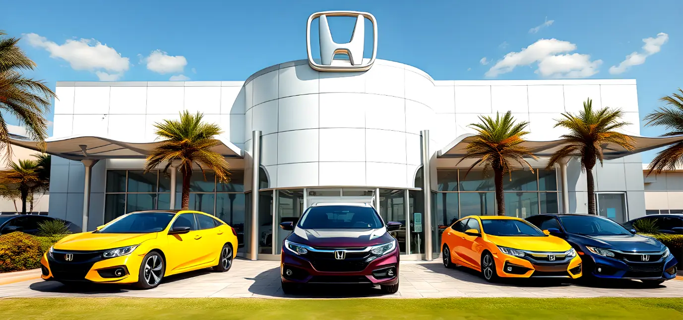 honda Dealership with honda Cars