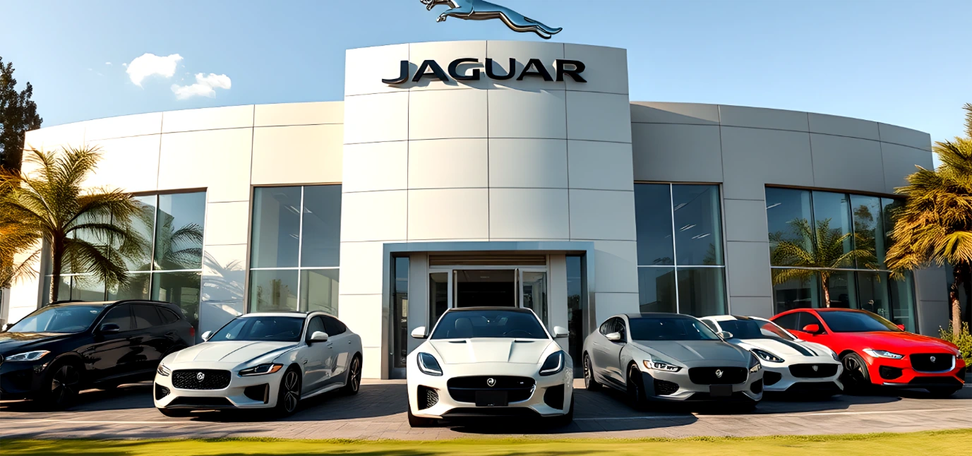 Jaguar Dealership with Jaguar Cars