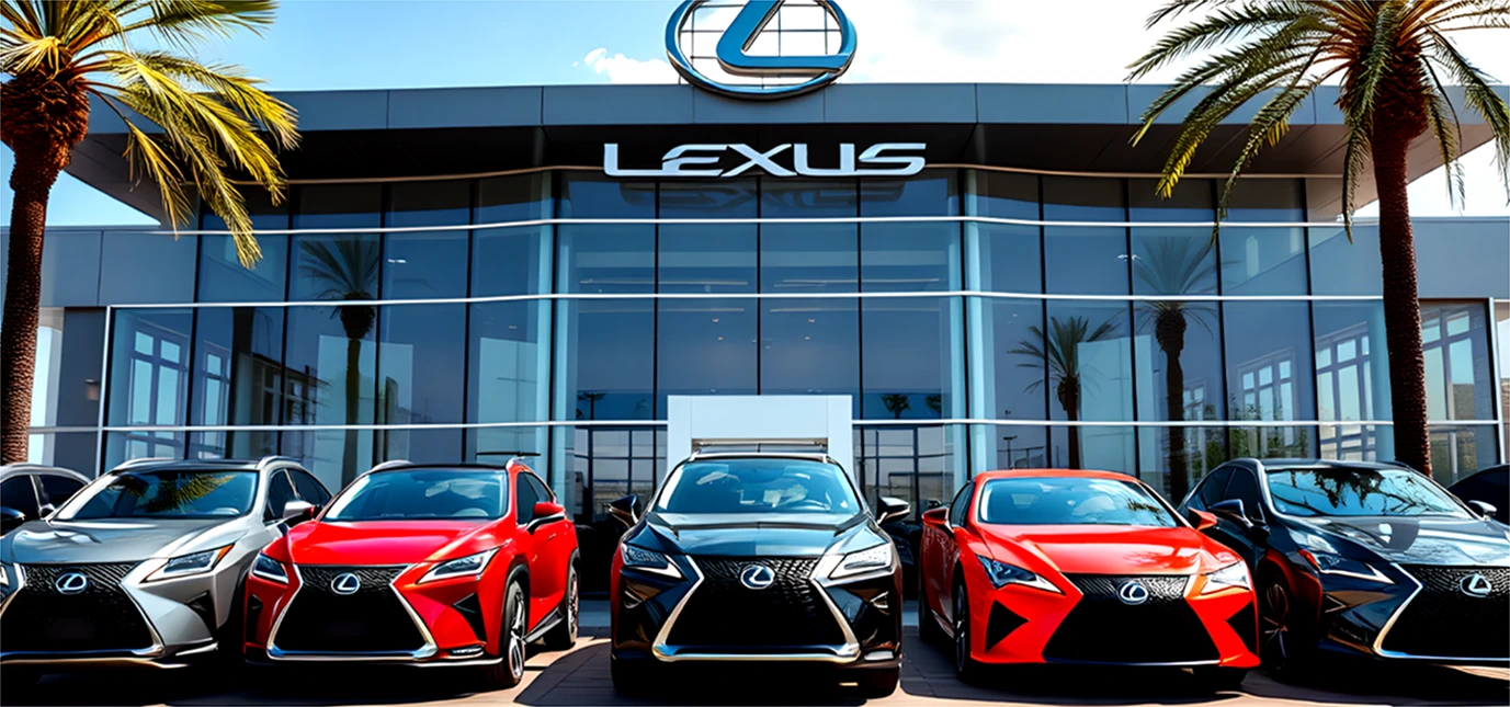 Lexus Dealership with Lexus Cars