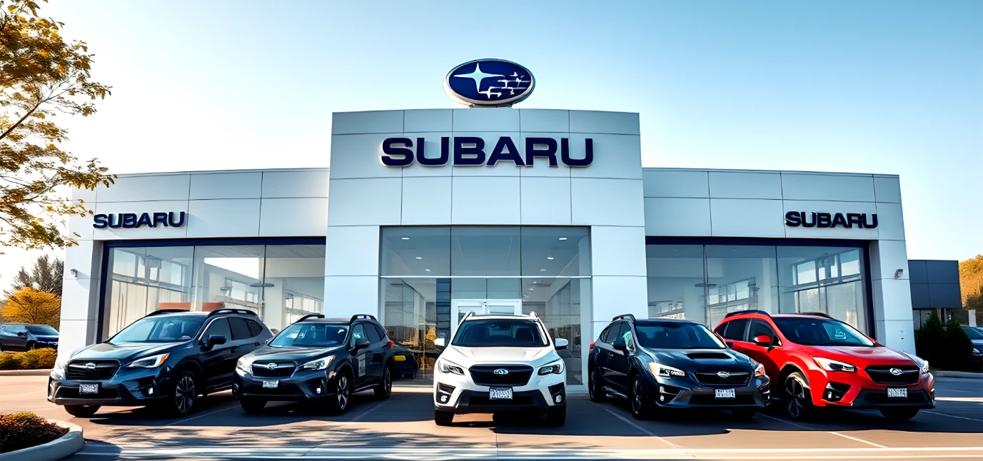 Subaru Dealership with Subaru Cars